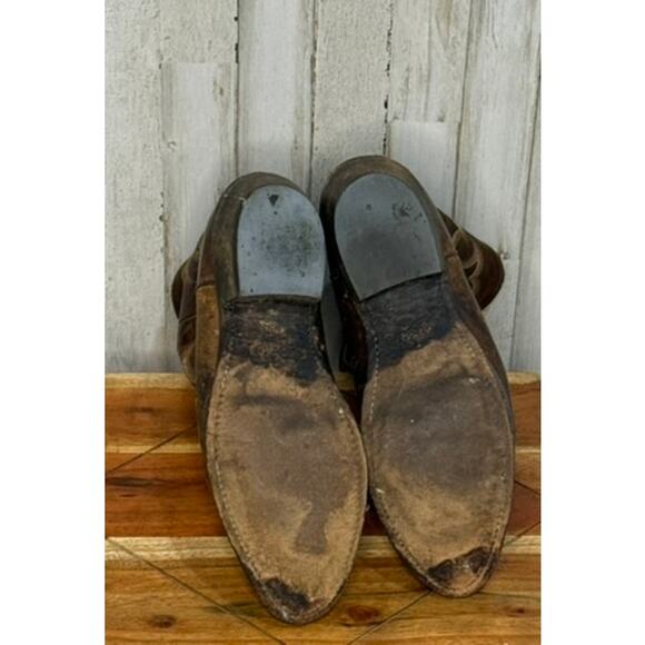 Justin Men\'s Western Cowboy Boots Brown Leather Size‎ 10.5 D main image 4